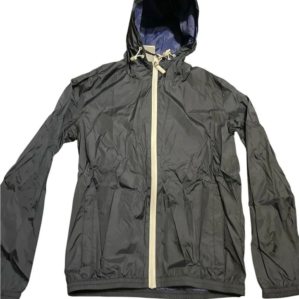 Invicta Black Windbreaker with Cream Accents